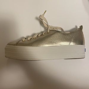 Gold triple kick Keds